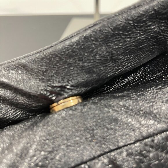 Chanel Rock and Chain Accordion Flapo Bag Patent Vinyl Medium (1078) - Picture 5 of 10